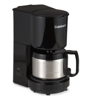 Cuisinart 4-Cup Coffee Maker with Stainless Steel Carafe in Black - BedBathandBeyond.com